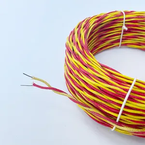 Thermocouple Temperature Measuring Wire Twisted-glass Fiber High Temperature Resistant Metal Shield Temperature Measuring Wire