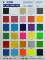 30 pièces faciles à utiliser 50cm X 25m ensemble de vinyle thermocollant pour toutes les machines de découpe 20 styles différents PU PET pour le transfert