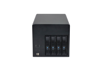Boîtier NAS Nas-04 4*3.5" pour disques durs (compatible 2.5") avec backplane SATA 6 Gbit/s, prend en charge les cartes mères MINI-ITX, alimentation Flex 1U, pour le bricolage