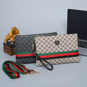 Borsa da <span class=keywords><strong>Uomo</strong></span> per Affari, Elegante <span class=keywords><strong>Pochette</strong></span> da <span class=keywords><strong>Uomo</strong></span>, Portafoglio Vintage con Interno Impermeabile in PU, Multipli Scomparti e Cinturino da Polso - Product Image 3