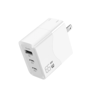 Produk trendi pengisi daya Cepat model pribadi, pengisi daya model pribadi Pin lipat port usb Tipe c ganda PD 50W 5V 3A