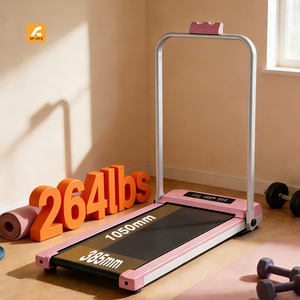 Caminadora Eléctrica Plegable Mini para Debajo del Escritorio con Pantalla LED, Caminadora Portátil de Color Rosa para Uso en el Hogar y Gimnasio - Product Image 3