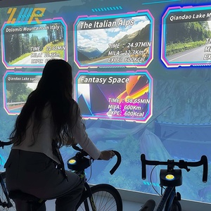 Juego de Ciclismo Interactivo con Proyección Virtual, Bicicleta Virtual con Seguimiento de Movimiento, Centro de Fitness, Centro de Entretenimiento Familiar, <span class=keywords><strong>FEC</strong></span> OEM - Product Image 4