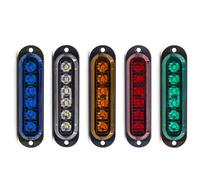 Feux stroboscopiques LED bleus homologués ECE R65, feux de calandre d'urgence pour voiture, étanches IP67, nouvelle garantie de 2 ans