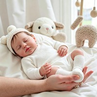 20 Zoll Lebensechte Reborn-Babypuppe aus Weichem Vinyl Realistische Neugeborenen-Puppe Spielzeug für Kinder Geschenk Großhandel Individuell Anpassbar