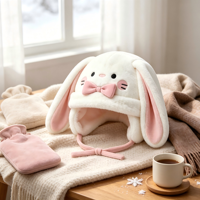 Chapeau bob en peluche d'hiver chaud en fausse fourrure pour femmes et hommes, animaux en peluche personnalisés, vente chaude
