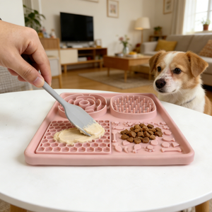 Tappetini per animali domestici personalizzati in Silicone per uso alimentare quadrati con alimentazione lenta senza BPA - Product Image 3