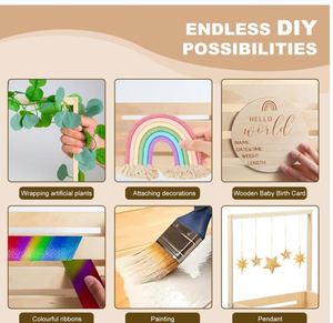 Caja <span class=keywords><strong>de</strong></span> madera personalizada para baby shower, armario, cesta para bebé con asa, caja <span class=keywords><strong>de</strong></span> almacenamiento <span class=keywords><strong>de</strong></span> <span class=keywords><strong>bienvenida</strong></span>, soporte para recién nacido, niño y niña, estante <span class=keywords><strong>de</strong></span> regalos - Product Image 6