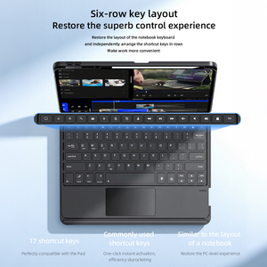 Custodia con Tastiera RGB Retroilluminata per <span class=keywords><strong>Huawei</strong></span> <span class=keywords><strong>MatePad</strong></span> <span class=keywords><strong>11</strong></span>" con Touchpad, Rotazione a 360 Gradi, Wireless, Vendita all'Ingrosso del Produttore - Product Image 3