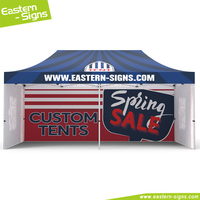 Tenda Lipat Aluminium 10x10 Custom Print Grosir Pabrik, Tenda Marquee Ez Up Heavy Duty, Kanopi Pop Up untuk Acara