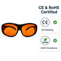 Lunettes de sécurité laser UV 355 nm certifiées CE RoHS, lunettes de protection laser OD6+, marquage laser, gravure, micro-usinage, laboratoire 6