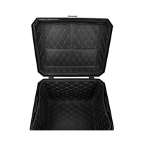 Boîte de rangement arrière universelle en PP imperméable pour motos, adaptée au rangement des casques et des bagages
