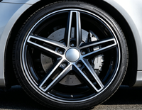 RUNLUN18X8.0CPD5X114.3ET40 Baru Hitam Doff Model Mesin Multi Spoke Sangat Serbaguna Ringan Paduan Aluminium Berkualitas Tinggi