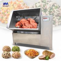 Industriële Mix 100 Kg Gehakt 100l Hakmolen RVS Grinder Dubbele As Blender Vleesmenger Machine 100kg Groente
