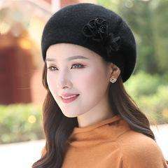 Nouveau style – Bonnet tricoté en poils de lapin pour femme, mode coréenne, adorable bonnet en laine tricoté style bourgeon - Product Image 2