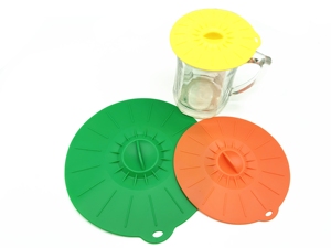 Lot de 5 couvercles en silicone de qualité alimentaire pour bols, casseroles et marmites, avec ventouse - Product Image 4