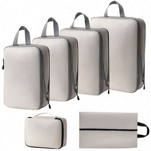 Nouvel ensemble de sacs de compression de voyage 3, 4 ou 5 pièces, grande capacité, pour voyages d'affaires, sacs de rangement étanches - Product Image 1