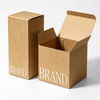 Kotak Kemasan Kosmetik Perawatan Kulit Profesional dengan Logo Kustom, Terbuat dari Kertas Kraft Biodegradable, Model Lipat Atas Bawah, Dapat Didaur Ulang, Tahan Lama, dan Kokoh