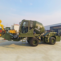 Bétonnière mobile à bas prix avec pompe camion bétonnière diesel chargeur automatique petit camion bétonnière