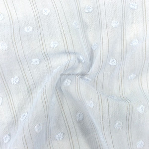 100% Polyester lurex bốn cánh hoa dệt vải sáng bóng kết thúc tinh tế Burnout mô hình Sheer vải tuyn nhẹ tuyệt vời cho - Product Image 1