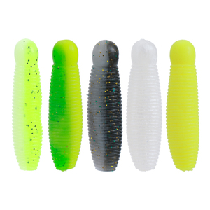 LUSHAZER 10/20pc Iscas Vara Macia PVC Verme 4cm 5cm Isca De Pesca para Baixo Carpa Trovão Peixe Silicone Pesca Isca Isca Artificial - Product Image 1