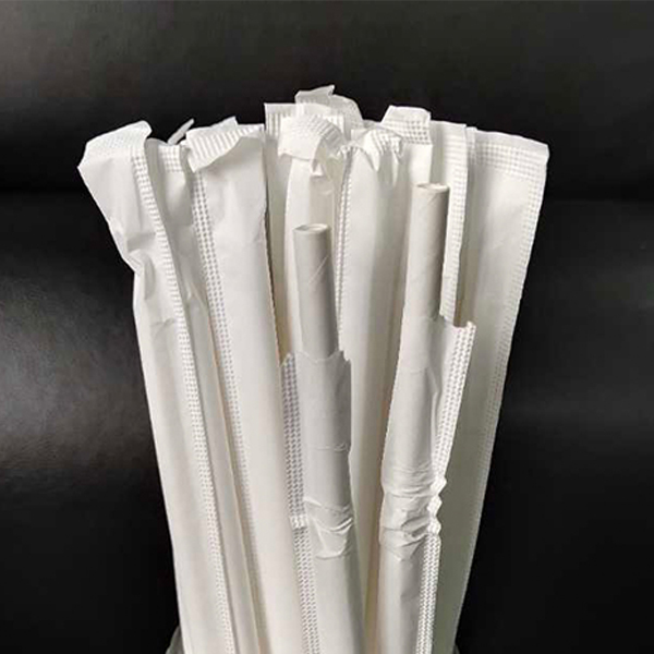 Biodegradable Wood Pulp Disposable Paper Straws for Drinks Coffee Juice Beer Champagne-6*200mm