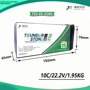 Batterie semi-solide Thunder Stone TS2 pour drone UAV, 6S 25000mAh, 800 cycles, LiNiMnCoO2, décharge 10C, OEM/ODM, 310Wh/kg - Product Image 3