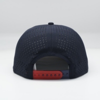 Chapeau de corde perforé en TPU non structuré à 5 panneaux, Logo de soudure sonique, Gorras de sport, Golf, papa, découpé au Laser