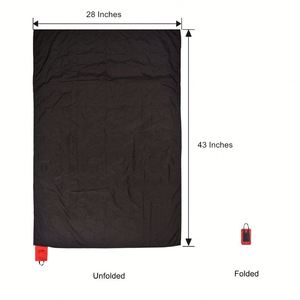 Solid <b>Large</b> <b>Mat</b> Lightweight Portable Quick Drying Sand Proof Waterproof Picnic Camping Beach Blanket With Storage Bag - Product Image 3