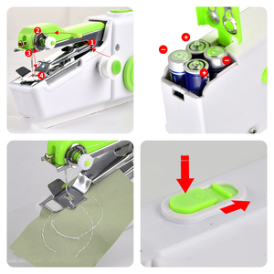 Máy may <span class=keywords><strong>mini</strong></span> xách tay không dây <span class=keywords><strong>mini</strong></span> cầm tay quần áo overlock Giày da Máy may điện - Product Image 2
