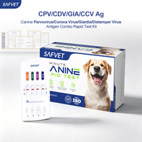 Kit de test vétérinaire CPV CDV GIA CCV pour chiens, test de diagnostic pour animaux de compagnie, parvovirus canin, maladie de Carré, giardia, coronavirus