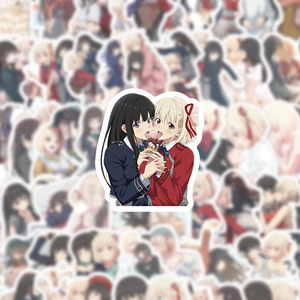 60PCS manga japonesa anime chicas <span class=keywords><strong>Lycoris</strong></span> Recoil pegatina - Product Image 3