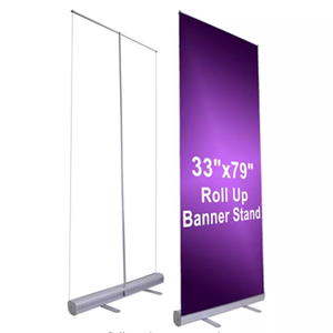 راية قابلة للسحب محمولة عالية الجودة 80 * من الجملة شعار مخصص لافتة قابلة للسحب 85 * - Product Image 1