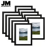 Cadre photo en bois MDF, cadre photo personnalisé avec logo, 4x6, 5x7, 6x8, 8x10, 11x14, A4, 24x36 pouces, affichage mural ou sur table, vente en gros