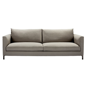 Nhà hàng khách sạn phong cách hiện đại phòng khách giải trí sofa da nâu chần chừ Chester thiết kế SF-202 - Product Image 3