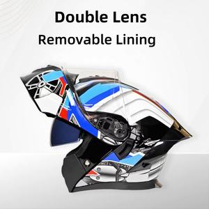 Cascos Modulares de ABS Unisex Más Populares para Motociclismo Casco Abatible Antichoque para Adultos Fábrica de Motocicletas Personalizadas - Product Image 2