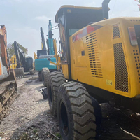 Niveleuse routière d'occasion robuste GR185, poids total 16 tonnes, moteur Shangchai SC7H190.4G3, équipement de construction routière