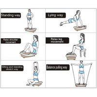 Machine d'exercice pour tout le corps, plaque vibrante 4D, plaque vibrante de fitness