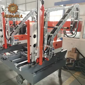 Mesin Gergaji Jigsaw Pemotong Kayu, Kereta Kayu Tugas Berat Otomatis dengan Mesin Gergaji Vertikal