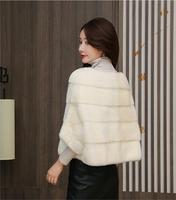 HG7588 MINK PONCHO 45CM Oberbekleidung