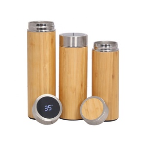 360Ml/450Ml Thép Không Gỉ Tre Chai Nước, Tre Chai Nước Sinh Thái Thân Thiện, Tre Chai Nước Bpa Free - Product Image 5