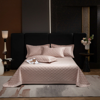Sprei sutra seri Lyocell warna Solid
