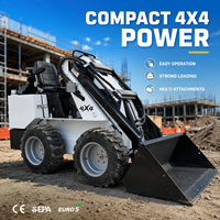 Chargeuse compacte sur roues CE EPA EURO5 avec commandes hydrauliques pour la réparation des allées agricoles, le travail en équipe et le service des enclos à bétail