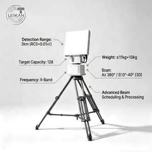 <span class=keywords><strong>Radar</strong></span> 3D de Banda Ku con Matriz de Antenas en Fase 1D, Escaneo Mecánico de 360°, Detección a Baja Altura de 3 km, Velocidad de 1 m/s a 68 m/s, Seguimiento Multialvo - Product Image 3