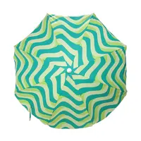 2022 새로운 로고 비치 우산 테라스 크랭크 거대한 비치 우산 수영장 야외 우산