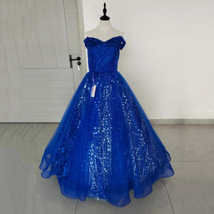 2024 Blau Gelb Quince anera Kleider 3D Flower Sweet 15 16 Spitze Applique Ballkleid Ballkleid Tüll Maskerade Kleid - Product Image 4