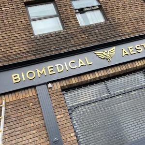 Papan Nama Bisnis Salon kecantikan, tanda Logo potongan Laser kustom tanda bisnis 3D besar untuk dinding - Product Image 4