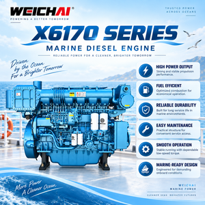 Moteur de propulsion marine X6170ZC756-5 556 kW 756 CV 1500 tr/min, 6 cylindres, refroidissement par eau, diesel, pour bateau de pêche, <span class=keywords><strong>remorqueur</strong></span> - Product Image 3