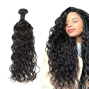 Wet and wavy Human Hair weaves Bundles best popular style water wave mink Brazilian human hair extension bundle hair vendors