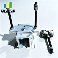 Rail de plafond en aluminium robuste pour cloison mobile avec double support à roulettes